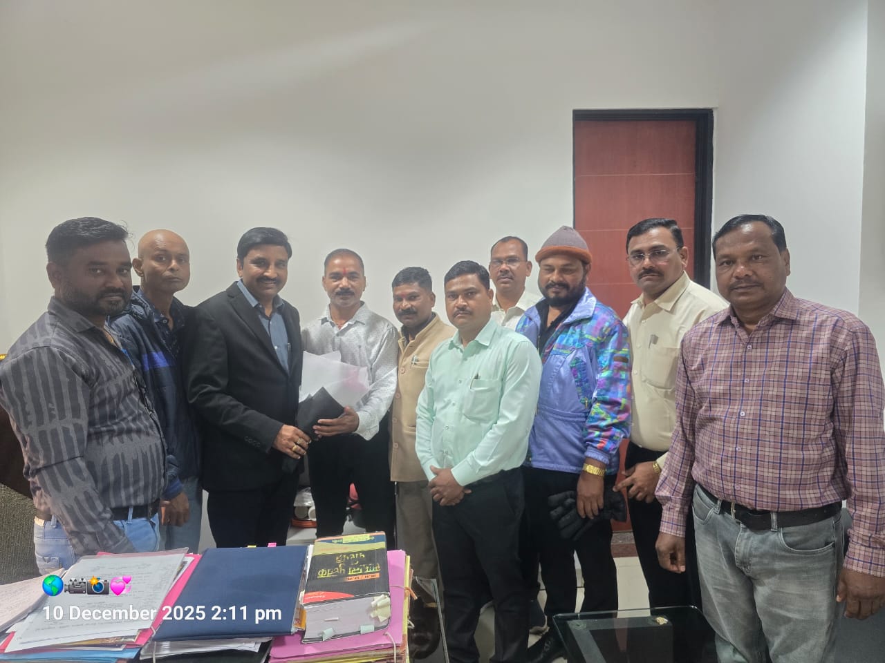 नवनियुक्त प्रांतीय अध्यक्ष ताराचंद साहू ने फेडरेशन संयोजक कमल वर्मा से की मुलाकात, 29–31 दिसंबर की हड़ताल पर हुई चर्चा