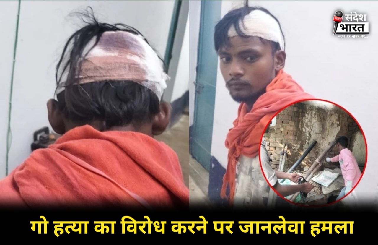 बिल्हा में गो हत्या के विरोध में हंगामा, पुलिस की देरी से चार गो रक्षक घायल